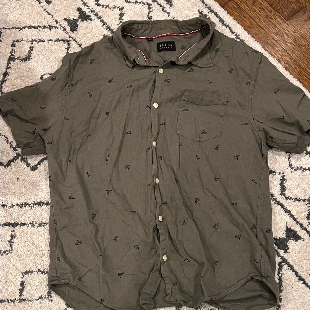Olive Green Men's Shirt